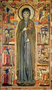 St. Clare with Scenes from her Life